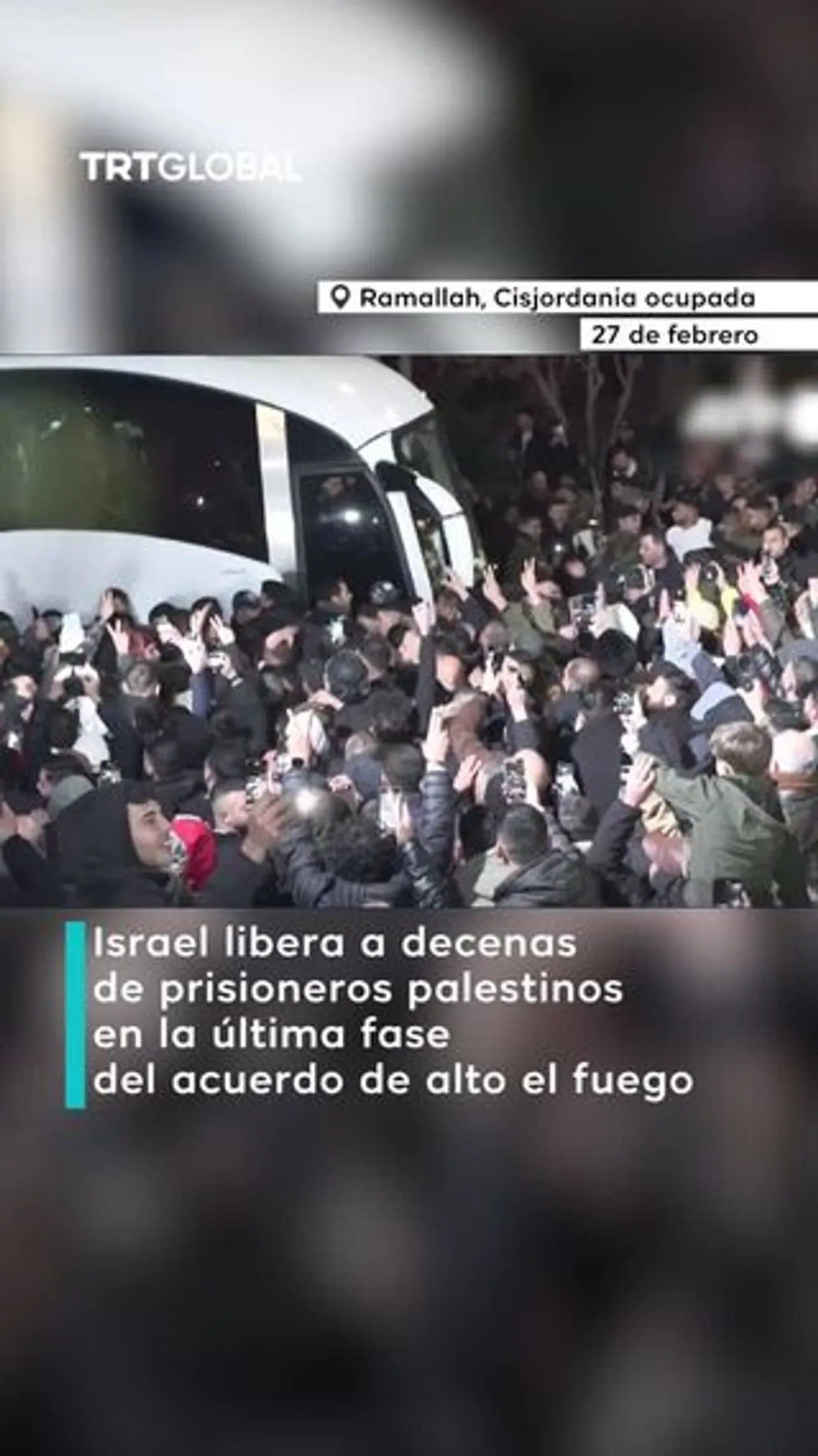 Israel libera rehenes palestinos